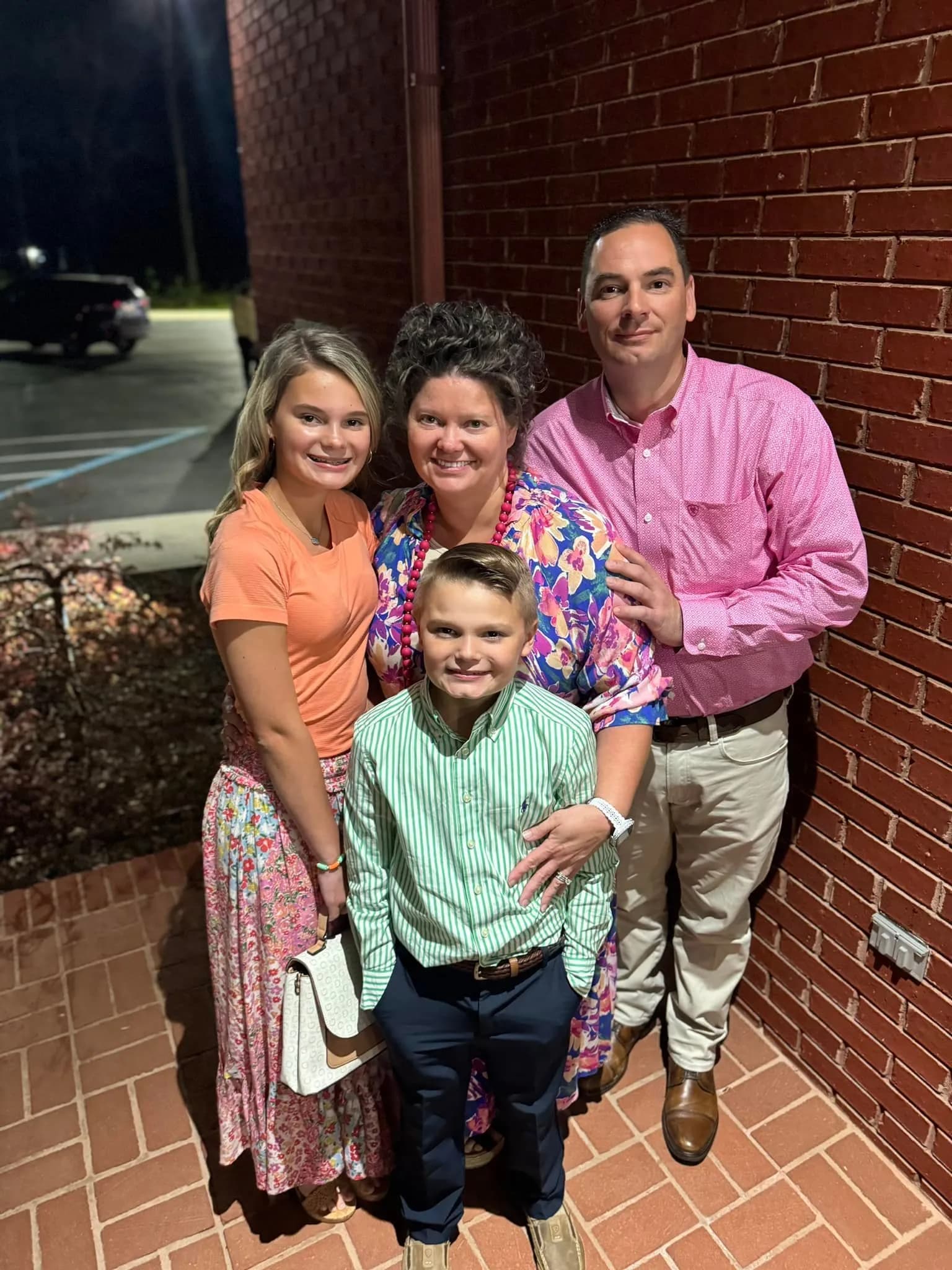 Matt West, owner of West Way Junk Removal, with his family